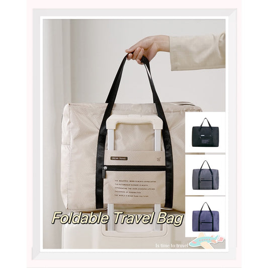 【Local Ready Stock】Foldable Travel Bag | Hand-carry Tote Bag | Waterproof | Lightweight | Large-capacity| Durable |