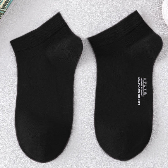 [Local Ready Stocks] Men's cotton socks shallow mouth boat and ankle socks | Deodorant | Sweat-absorbing cotton