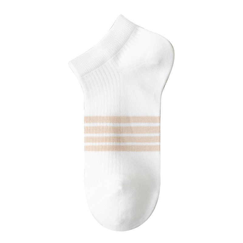 [Local Ready Stock] Women's seamless cotton socks Invisible Low cut Ice Silk Non-slip | Cotton boat | Ankle socks