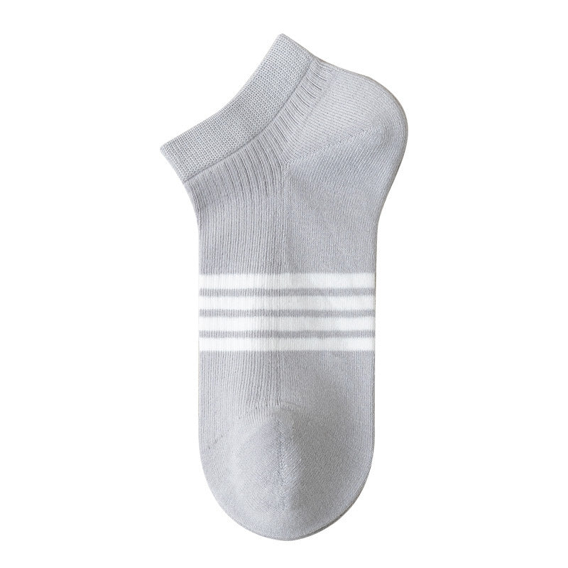 [Local Ready Stock] Women's seamless cotton socks Invisible Low cut Ice Silk Non-slip | Cotton boat | Ankle socks