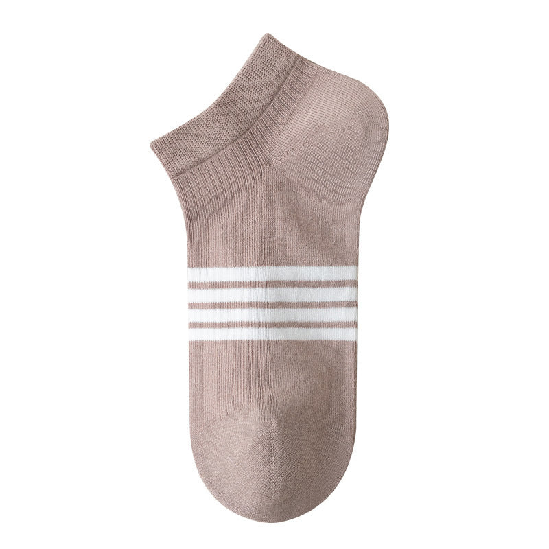 [Local Ready Stock] Women's seamless cotton socks Invisible Low cut Ice Silk Non-slip | Cotton boat | Ankle socks