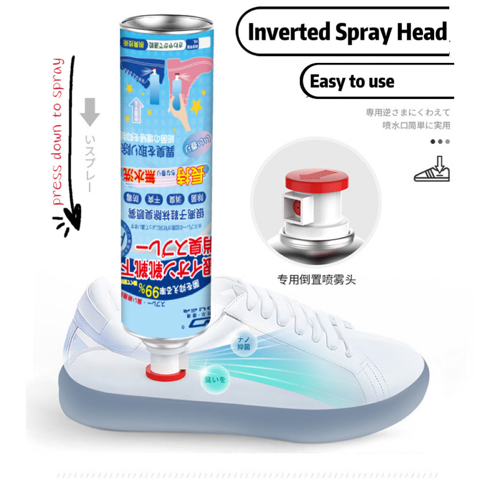 【Local Ready Stock】Shoe Deodorant Spray/ Shoe odor removal/ Deodorizer / Antibacterial / Shoe Refresher / Silver Ion