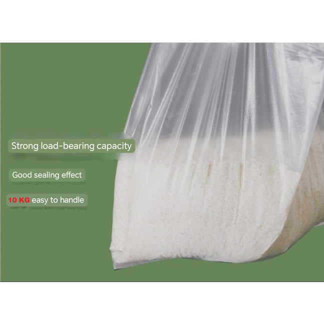 【Local Ready Stock】 50/100psc Handle Plastic Carrier Bags | Food/Fruit Bag | Grocery | Da Bao | Rubbish Bags | Thickened