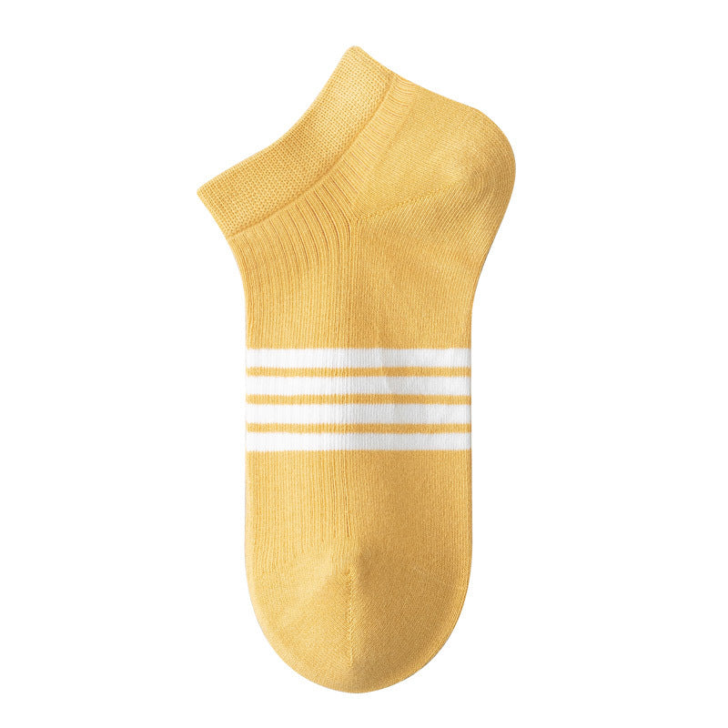 [Local Ready Stock] Women's seamless cotton socks Invisible Low cut Ice Silk Non-slip | Cotton boat | Ankle socks