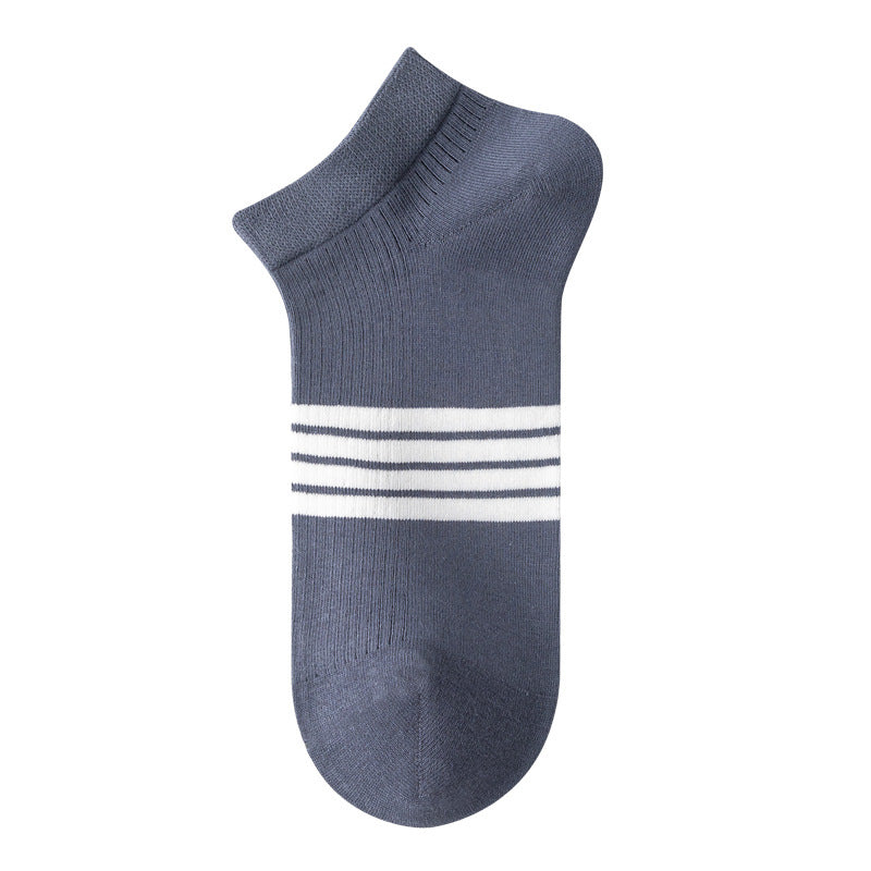 [Local Ready Stocks] Men's cotton socks shallow mouth boat and ankle socks | Deodorant | Sweat-absorbing cotton