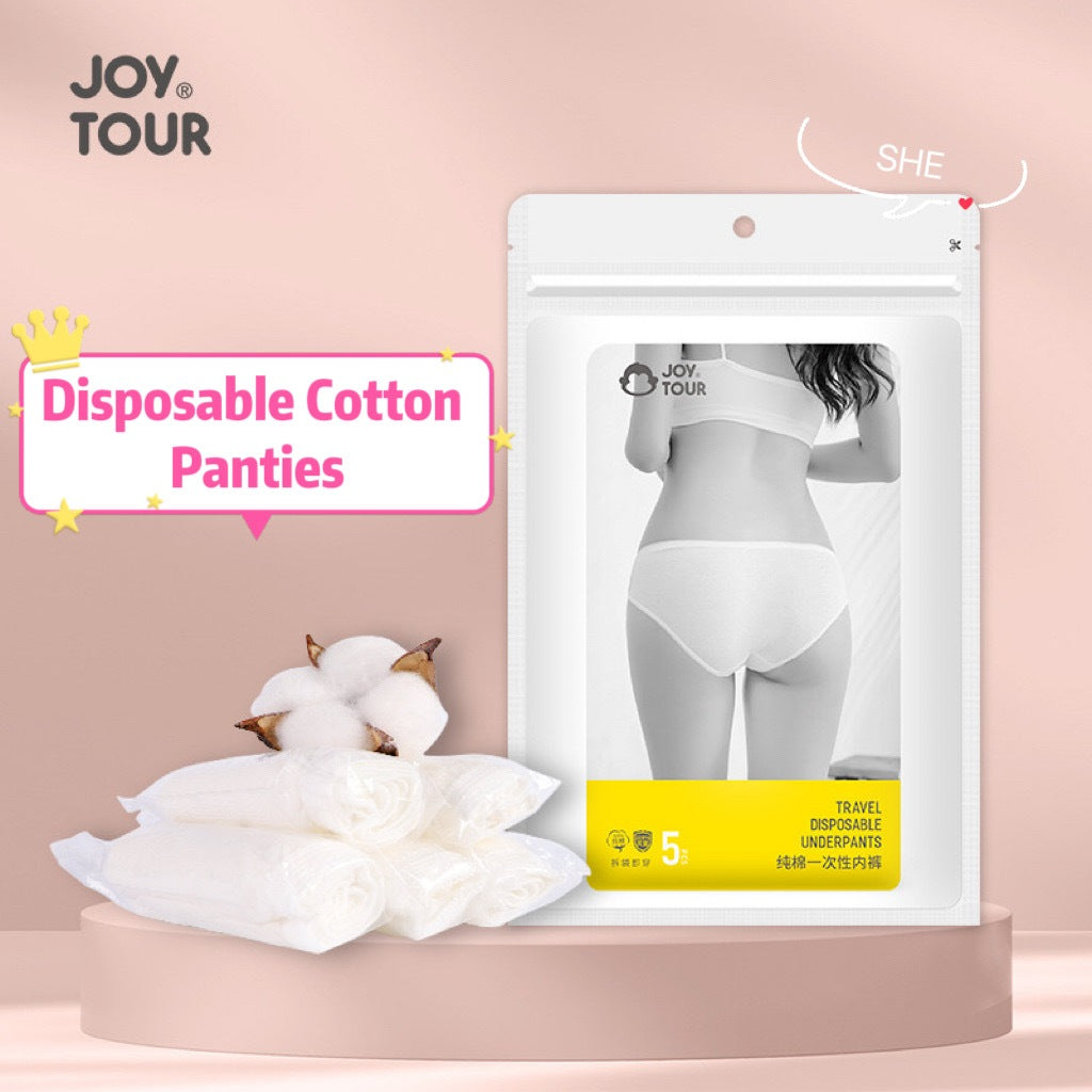 【Local Ready Stock】Disposable Cotton Women's  Panties | 5 pcs | Comfortable | Convenience |  Hygiene |