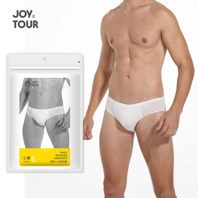 【Local Ready Stock】Disposable Cotton Men's  Underwear | 5 pcs | Comfortable | Convenience |