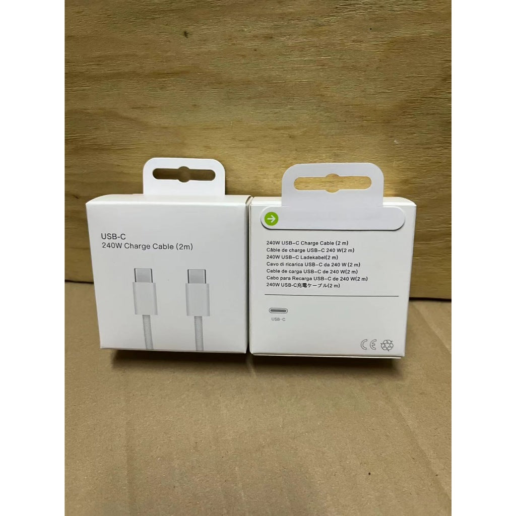 【Local Ready Stock】240W 2m Type C to C power cable | fast charging | heavy-duty cable